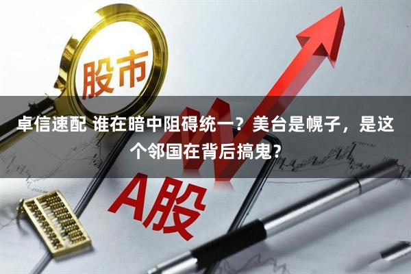 卓信速配 谁在暗中阻碍统一？美台是幌子，是这个邻国在背后搞鬼？